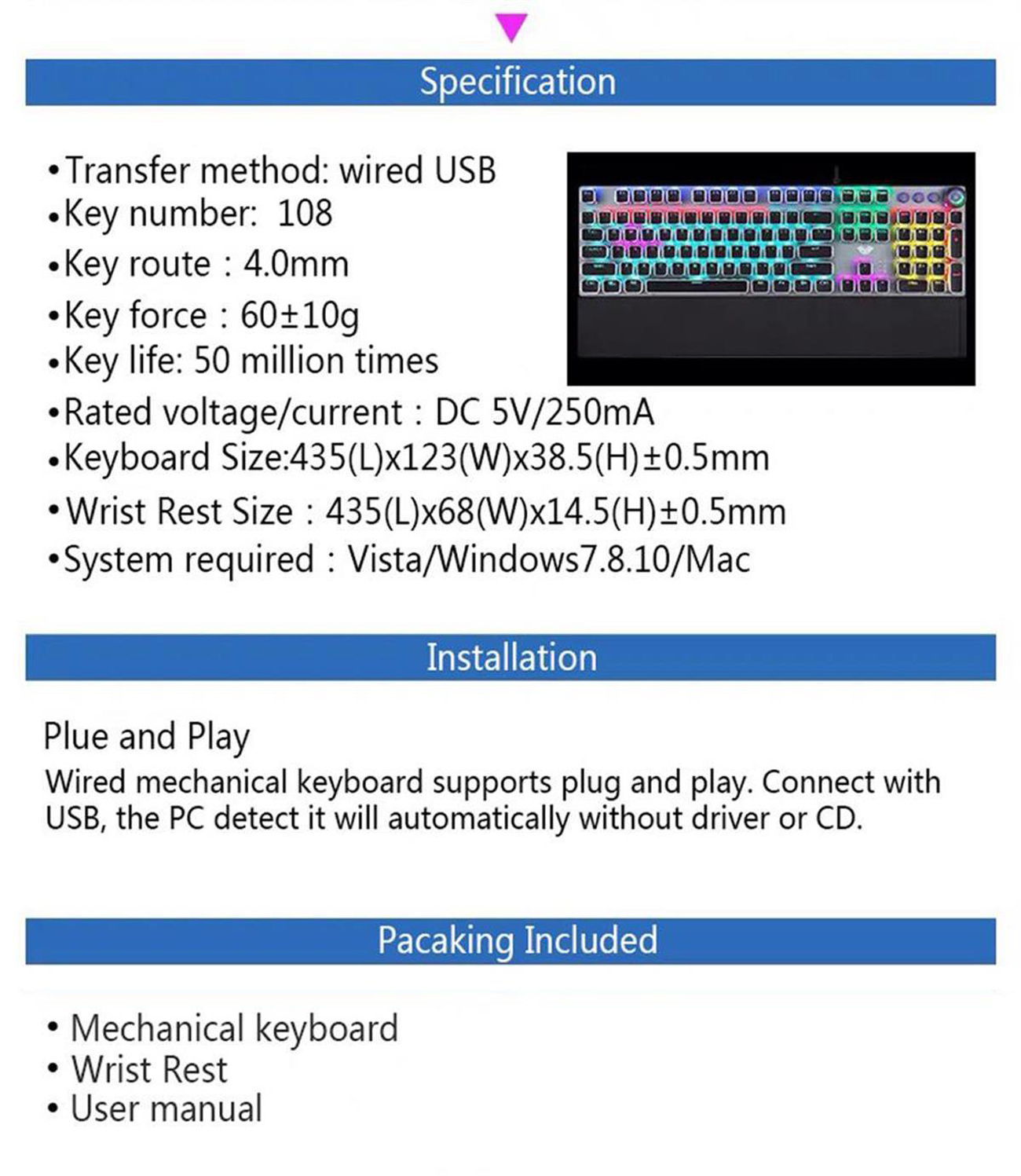 Mechanical Gaming Keyboard